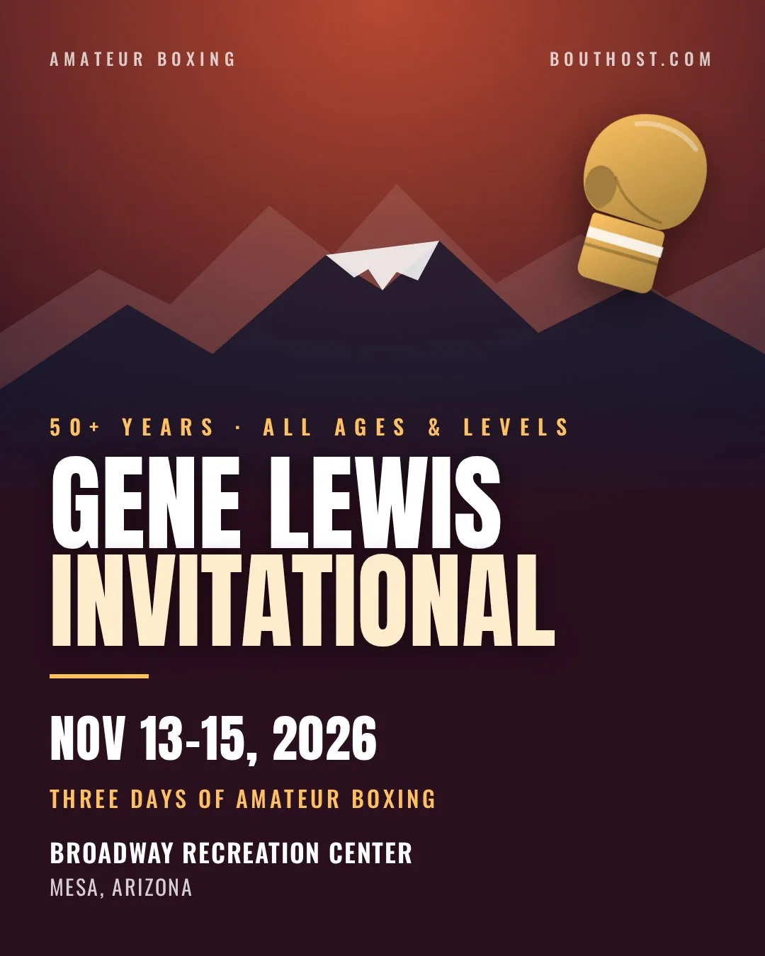 Poster for Gene Lewis Invitational