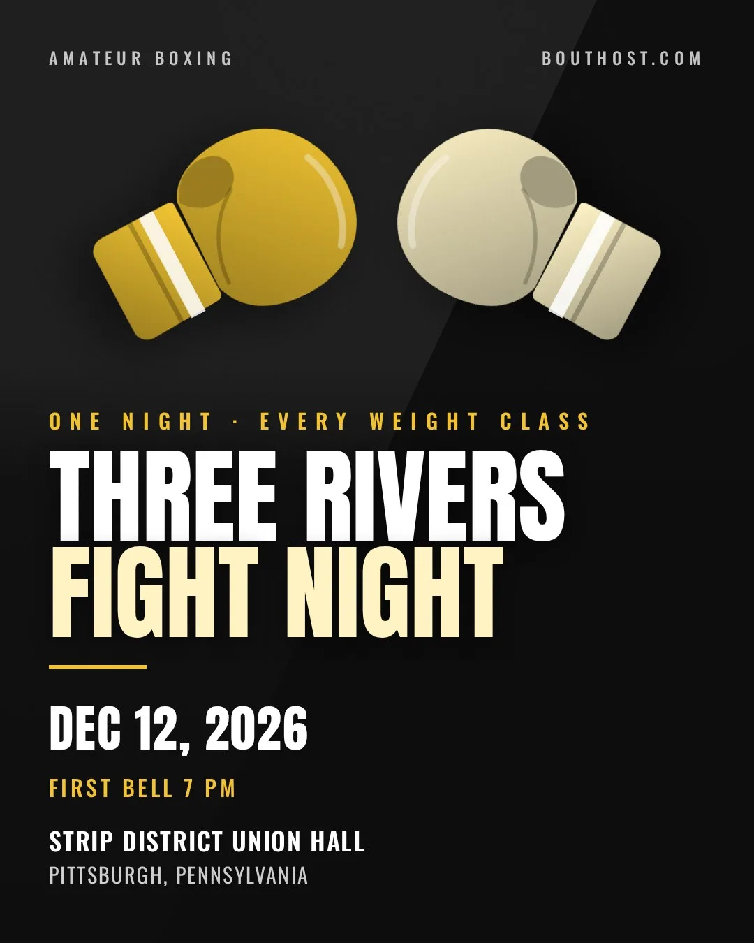 Poster for Three Rivers Fight Night