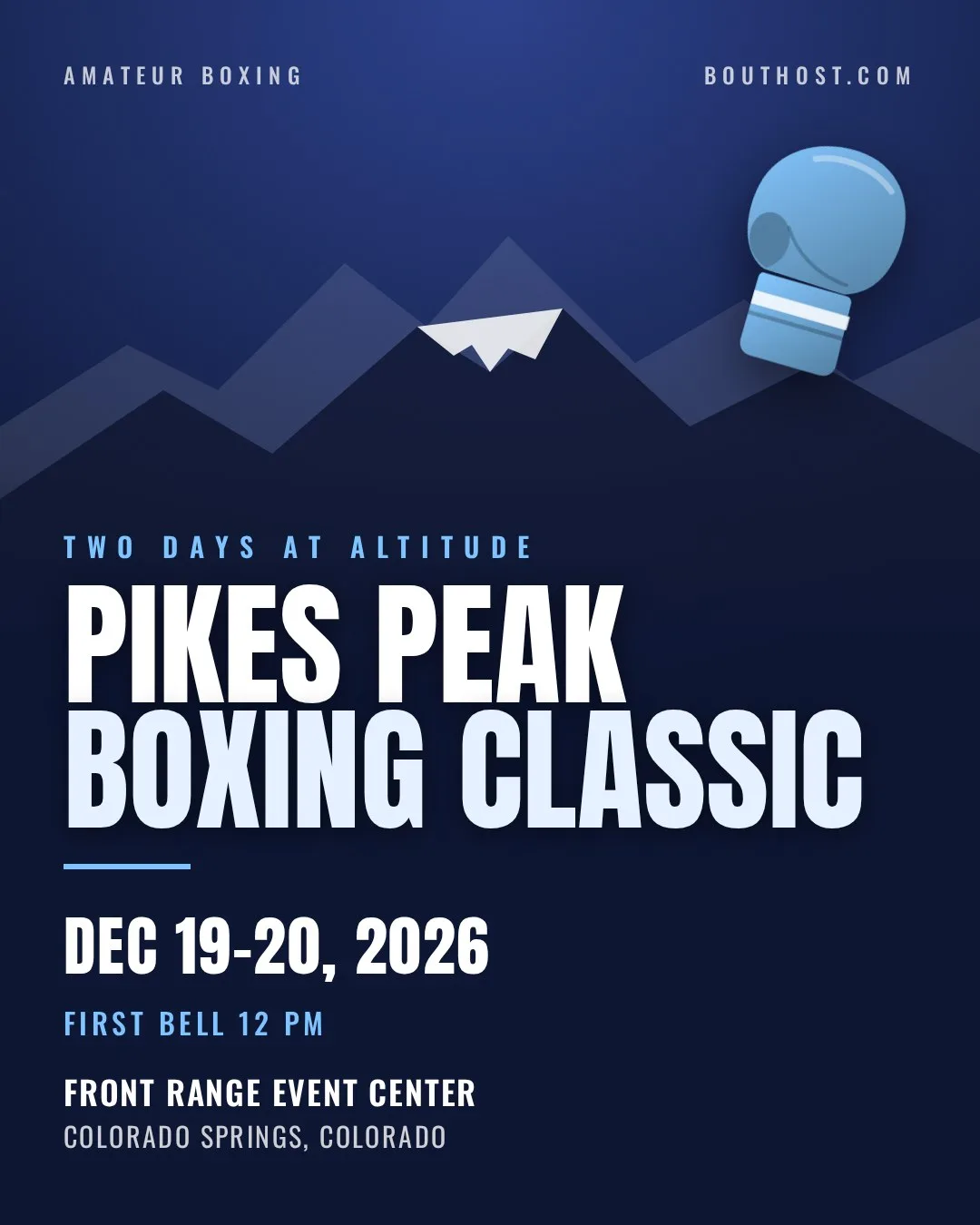 Poster for Pikes Peak Boxing Classic