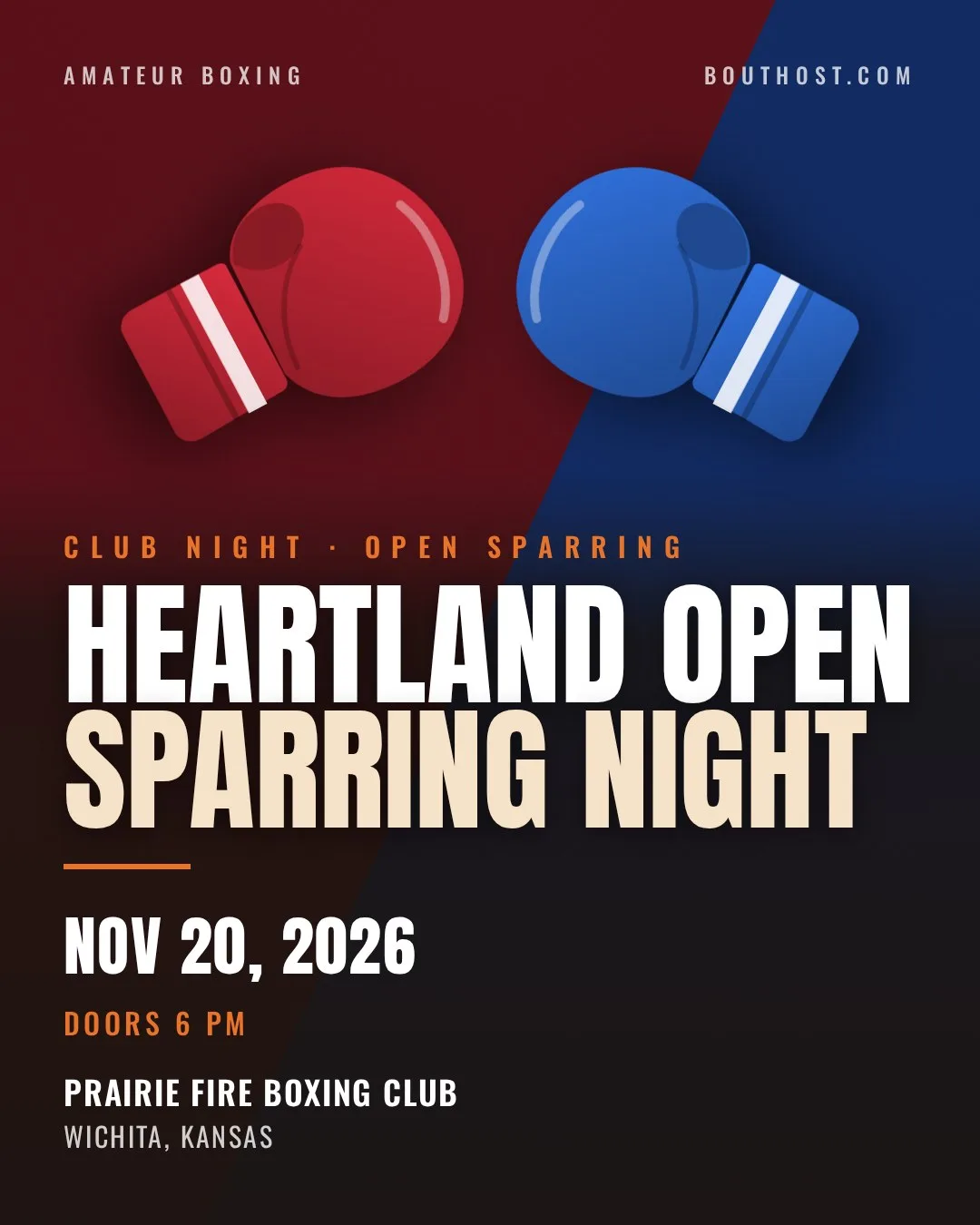 Poster for Heartland Open Sparring Night