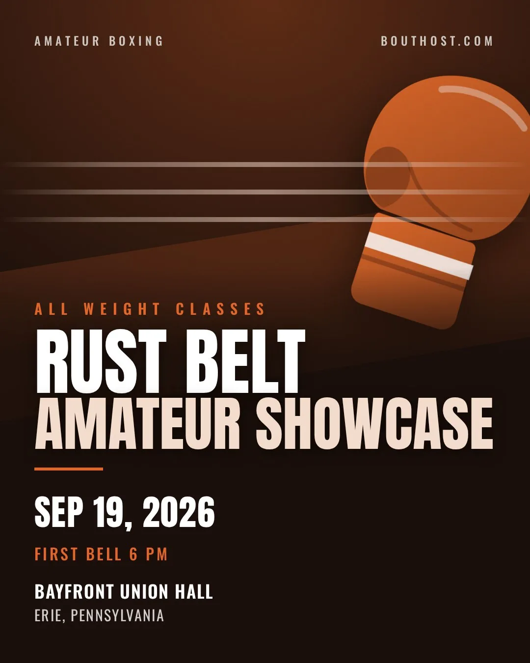 Poster for Rust Belt Amateur Showcase